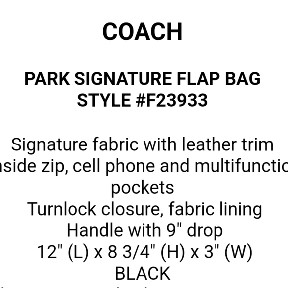 COACH Signature Flap Bag - Picture 12 of 12